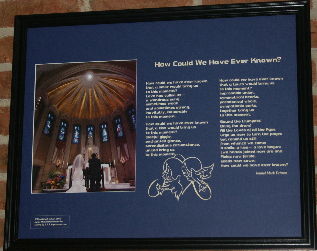How Could We Have Ever Known? in Blue Matte/BlackFrame