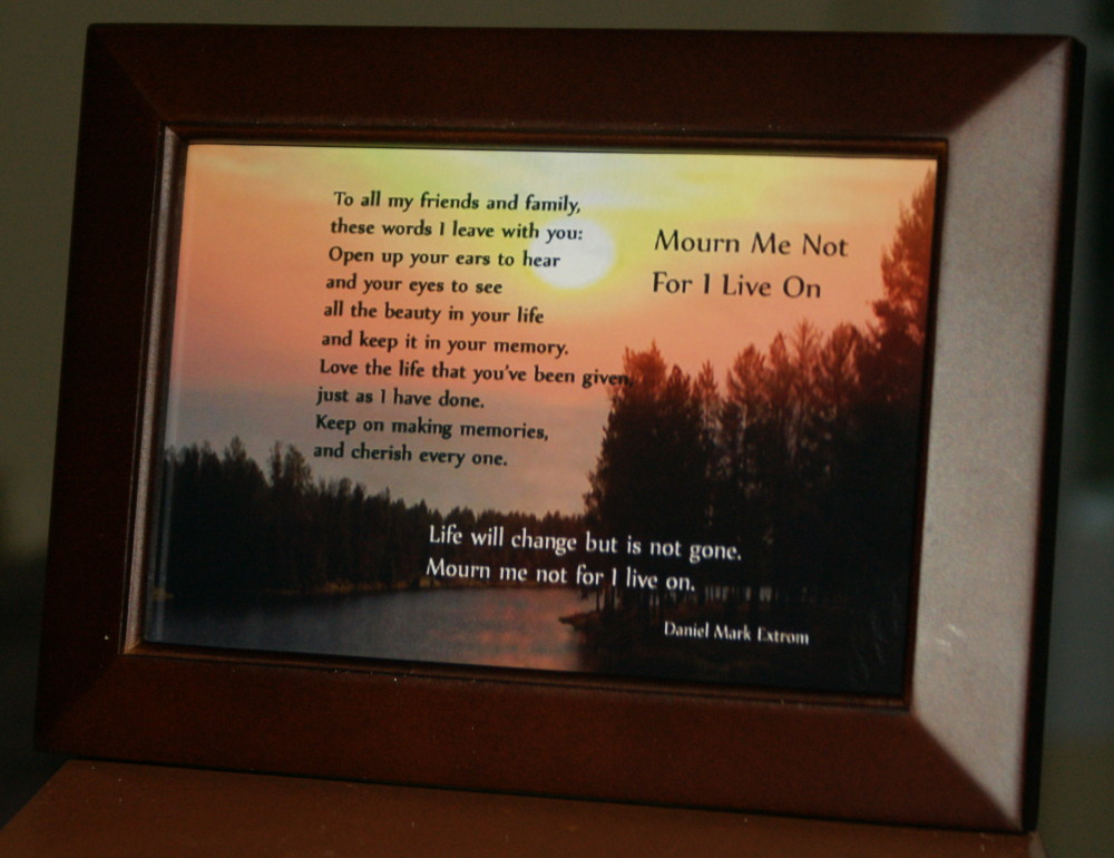 Mourn Me Not Brown Frame 6x4 River