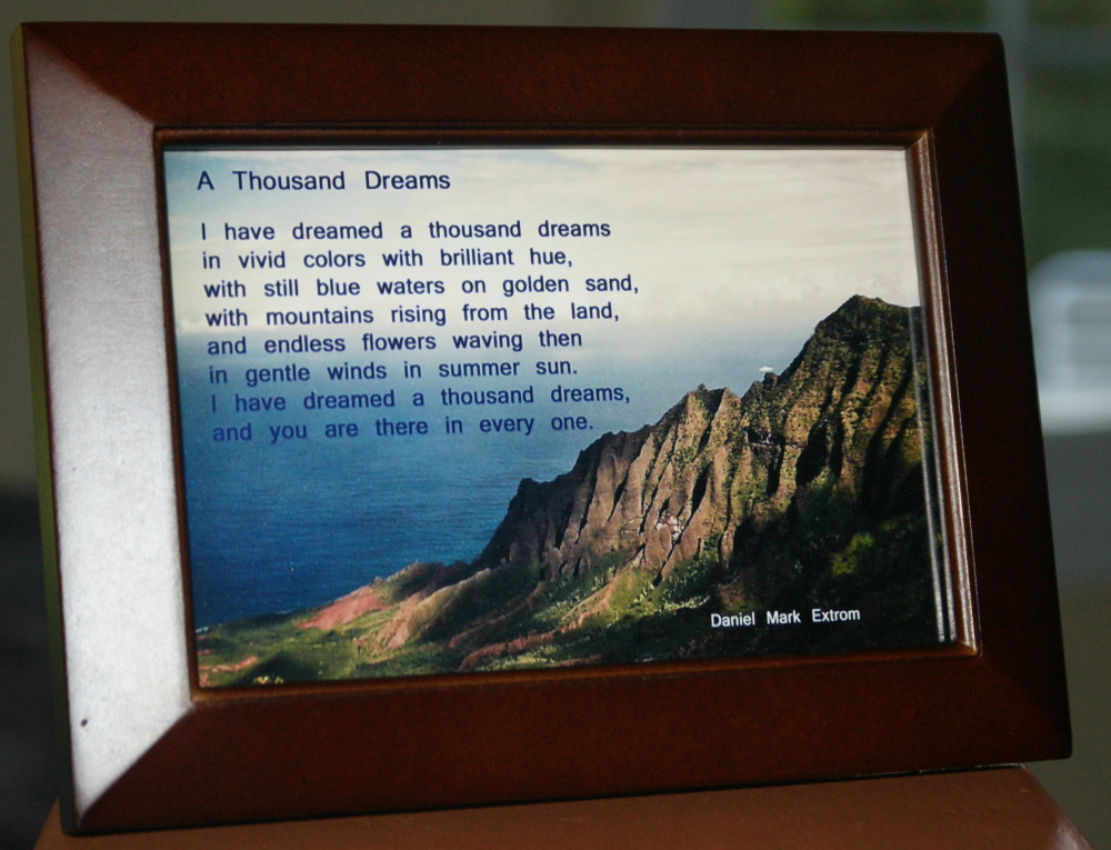 A Thousand Dreams Brown Frame Ocean View 6x4